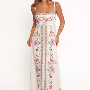 Vesta Midi Dress - Pink Multi(S)